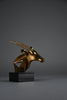 “Oryx” | Unique polished bronze sculpture 1990s - Art