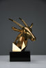 “Oryx” | Unique polished bronze sculpture 1990s - Art