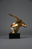 “Oryx” | Unique polished bronze sculpture 1990s - Art