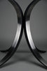 Osvaldo Borsani T69 dining table for Tecno Italy 1960s – original round fumé glass top 120 cm - Furniture