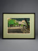 “Path to the Main Hall”, Masao Ido original Japanese woodblock print 1989 edition 145/150 signed - Art