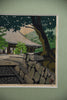 “Path to the Main Hall”, Masao Ido original Japanese woodblock print 1989 edition 145/150 signed - Art