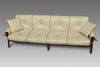 Percival Lafer ’MP-13’ Jatoba Wood and Leather Four-Seat Sofa Brazil C. 1967 - Sofas