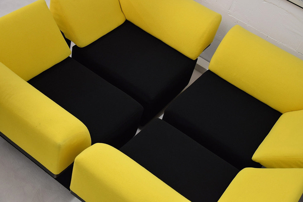 Post Modern Yellow and Black Artifort Sofa - Furniture