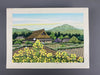 Rape Blossoms Japanese woodblock print by Masao Ido - Art