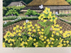 Rape Blossoms Japanese woodblock print by Masao Ido - Art
