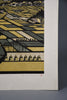 Ray Morimura, Gassan (Mount Gassan) 1998, signed limited edition multi-color woodblock Print 16/50 - Art
