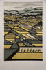 Ray Morimura, Gassan (Mount Gassan) 1998, signed limited edition multi-color woodblock Print 16/50 - Art