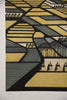 Ray Morimura, Gassan (Mount Gassan) 1998, signed limited edition multi-color woodblock Print 16/50 - Art