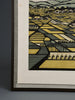 Ray Morimura, Gassan (Mount Gassan) 1998, signed limited edition multi-color woodblock Print 16/50 - Art