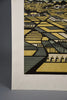 Ray Morimura, Gassan (Mount Gassan) 1998, signed limited edition multi-color woodblock Print 16/50 - Art