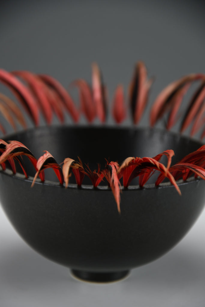 Renate Weidner “Bowl with Feathers,” 2004 - Art