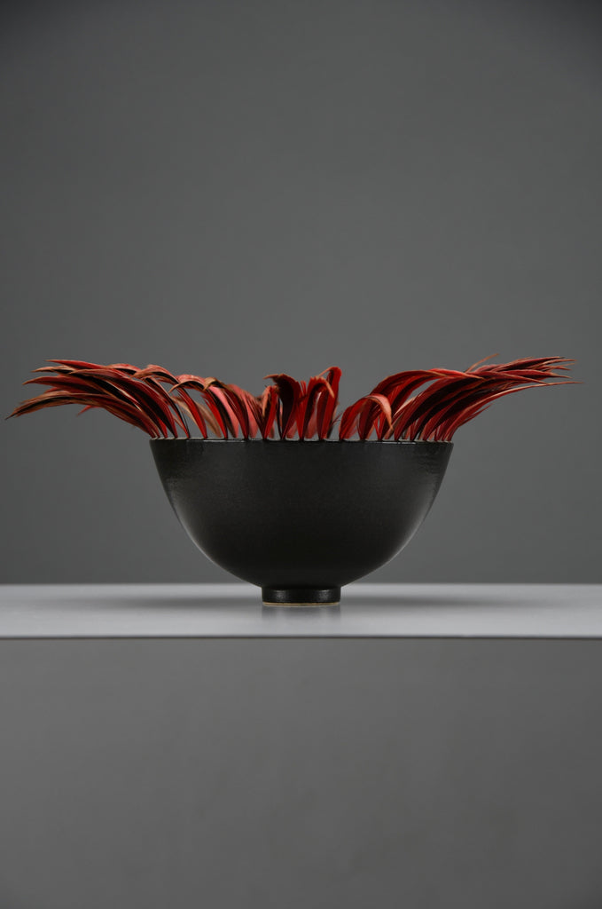 Renate Weidner “Bowl with Feathers,” 2004 - Art