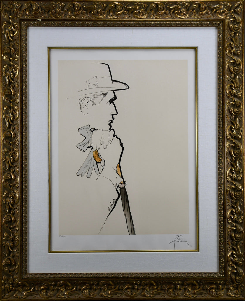 René Gruau “Au Champs de Cours” 1989 limited edition hand signed lithograph - Art