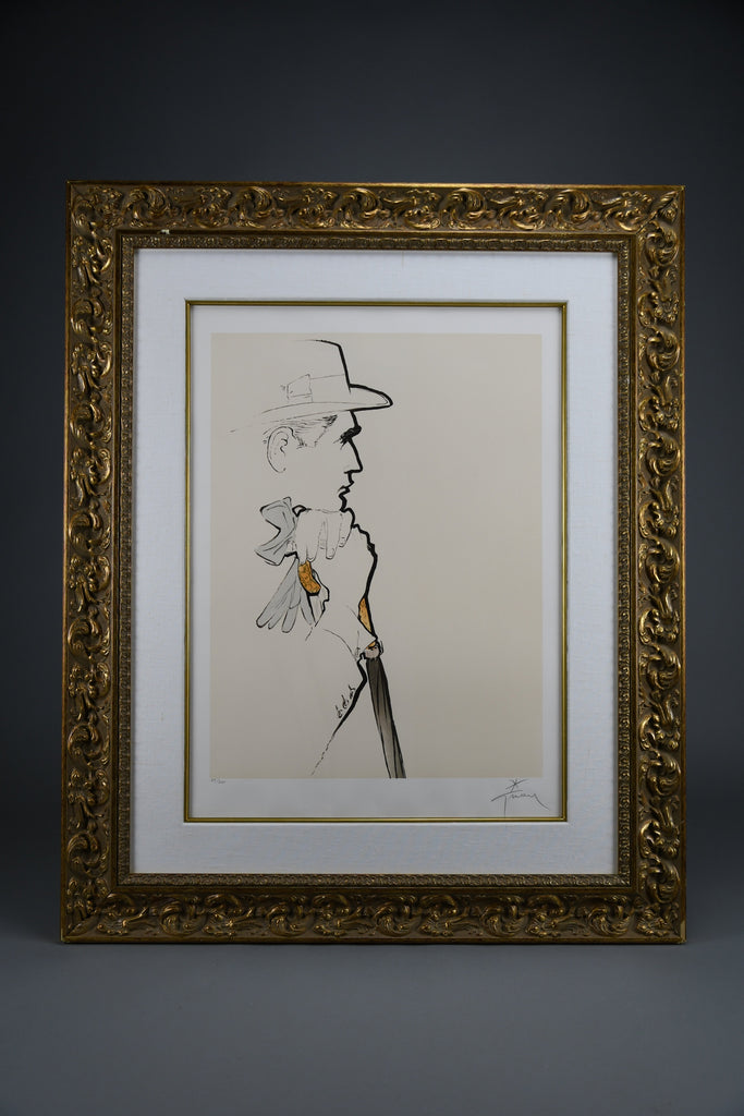 René Gruau “Au Champs de Cours” 1989 limited edition hand signed lithograph - Art