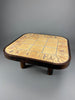 Roger Capron mid century modern ceramic and stained beech coffee table - Furniture