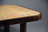 Roger Capron mid century modern ceramic and stained beech coffee table - Furniture