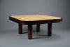 Roger Capron mid century modern ceramic and stained beech coffee table - Furniture