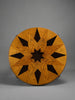 Round Art Deco side table with Jatoba fineer Inlays - Furniture