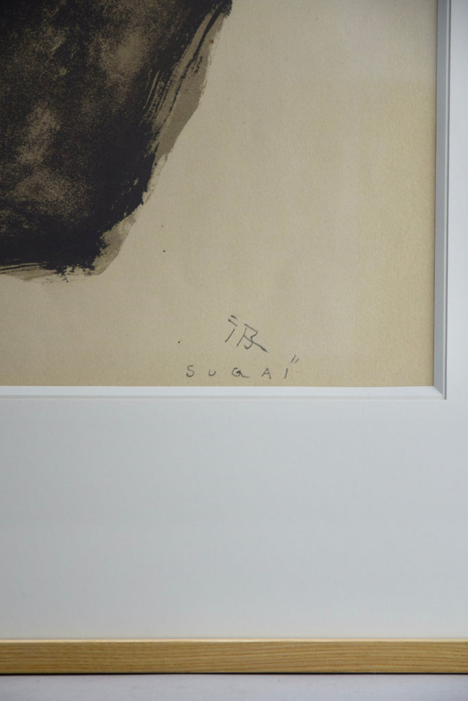 ’ Samurai ’ Color Lithograph by Kumi Sugaï 1958 - Art
