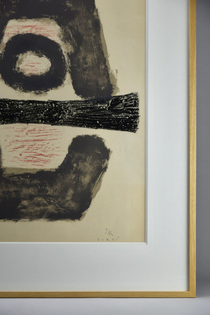 ’ Samurai ’ Color Lithograph by Kumi Sugaï 1958 - Art