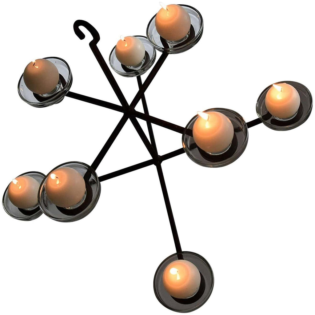 Scandinavian Mid-Century Modern Chandelier Erik Hoglund Attributed - Decor