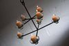 Scandinavian Mid-Century Modern Chandelier Erik Hoglund Attributed - Decor