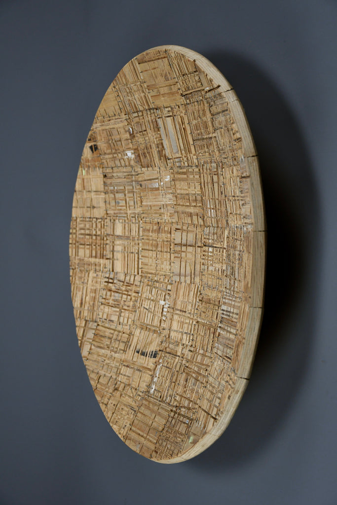Sculptural contemporary wooden center art piece by Rik Davids 2001 - Decor Sculpture