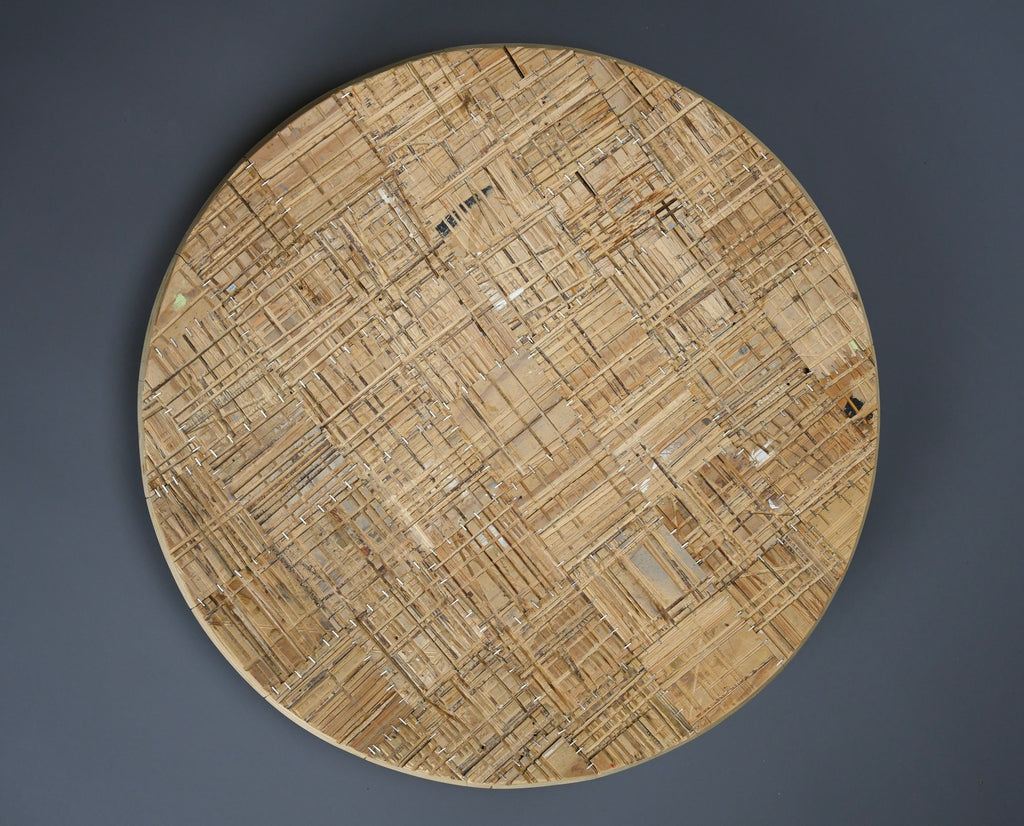 Sculptural contemporary wooden center art piece by Rik Davids 2001 - Decor Sculpture