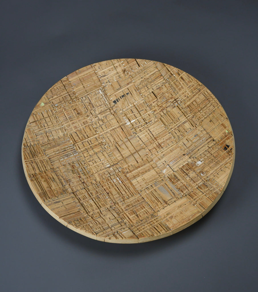 Sculptural contemporary wooden center art piece by Rik Davids 2001 - Decor Sculpture