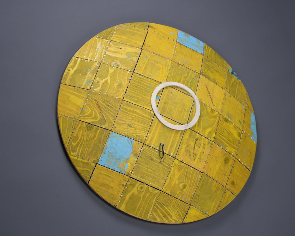 Sculptural contemporary wooden center art piece by Rik Davids 2001 - Decor Sculpture