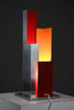 Sculptural mid-century-modern aluminium table lamp a masterpiece of Italian design - Lighting