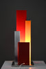 Sculptural mid-century-modern aluminium table lamp a masterpiece of Italian design - Lighting