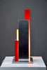 Sculptural mid-century-modern aluminium table lamp a masterpiece of Italian design - Lighting