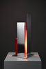 Sculptural mid-century-modern aluminium table lamp a masterpiece of Italian design - Lighting