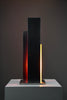 Sculptural mid-century-modern aluminium table lamp a masterpiece of Italian design - Lighting