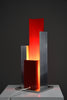Sculptural mid-century-modern aluminium table lamp a masterpiece of Italian design - Lighting