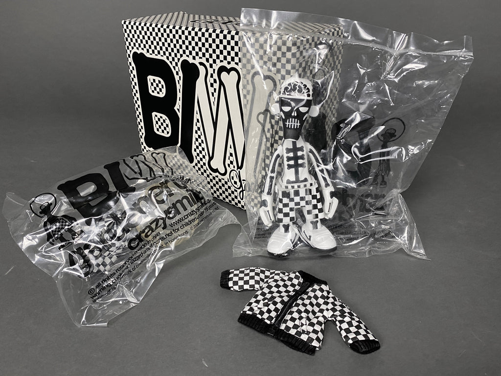 Sealed White Body Black Bone Designer Toy by Michael Lau 2006 - Art Toys