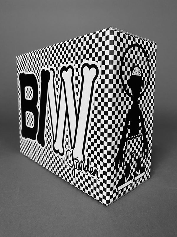 Sealed White Body Black Bone Designer Toy by Michael Lau 2006 - Art Toys