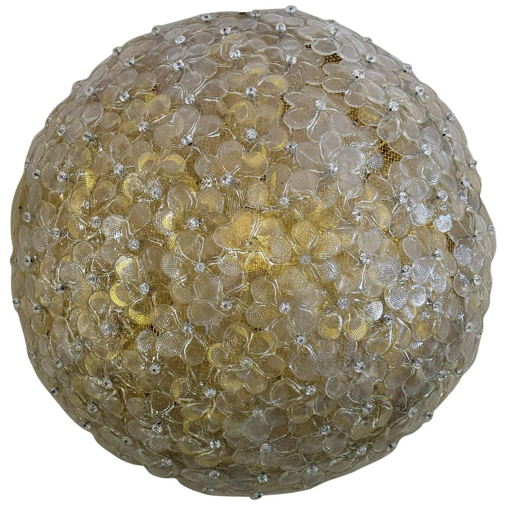 Seguso Murano Flower Ceiling Lamp - Lighting