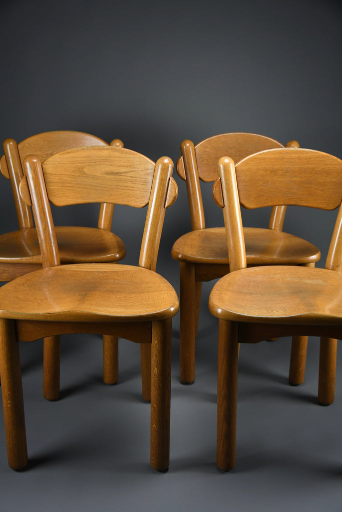 Set of 4 solid pine dining chairs by Rainer Daumiller - Furniture