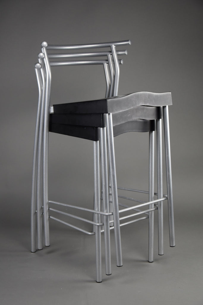 Set of 6 1990’s Hi-Glob bar stools by Philippe Starck for Kartell Italy - Furniture