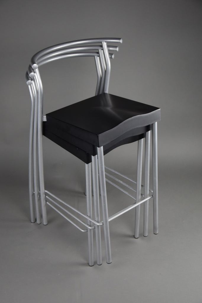 Set of 6 1990’s Hi-Glob bar stools by Philippe Starck for Kartell Italy - Furniture
