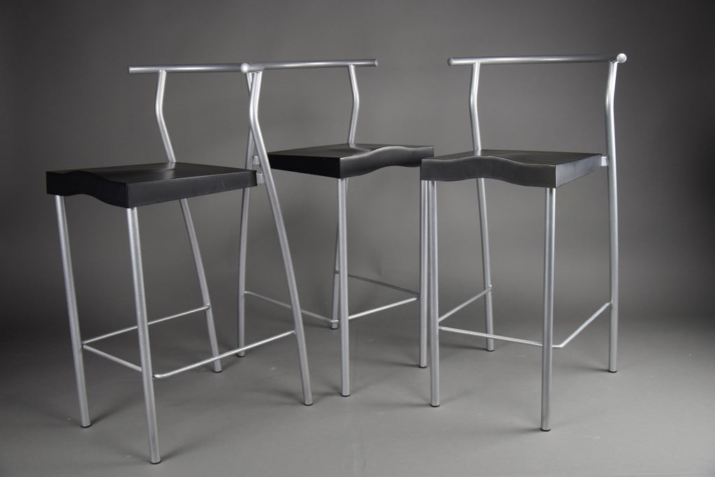 Set of 6 1990’s Hi-Glob bar stools by Philippe Starck for Kartell Italy - Furniture