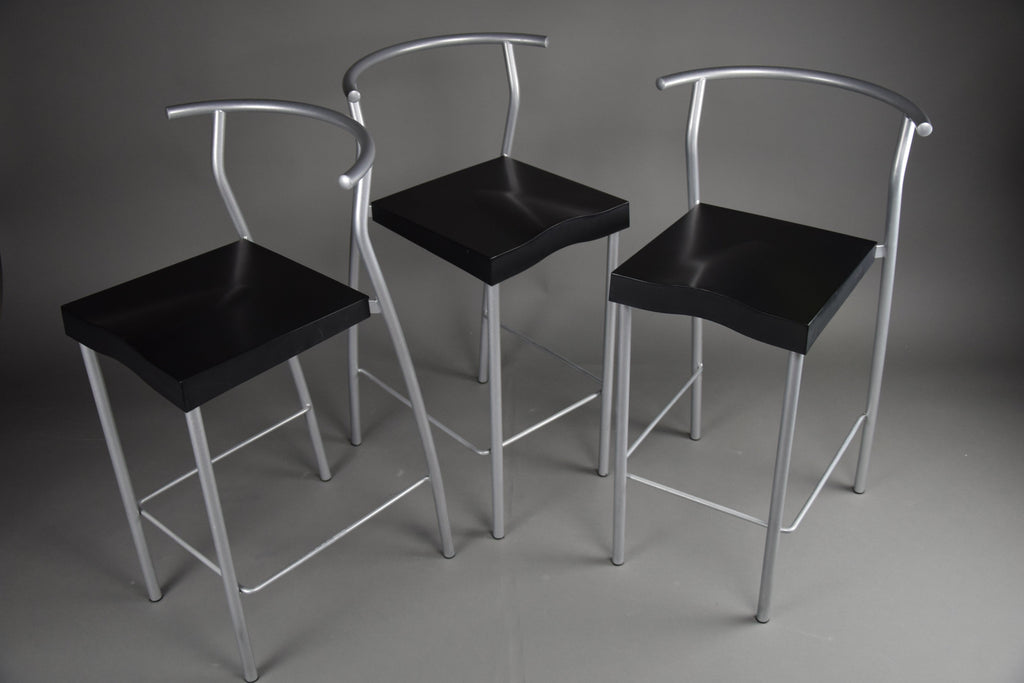 Set of 6 1990’s Hi-Glob bar stools by Philippe Starck for Kartell Italy - Furniture