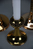 Set of three Scandinavian Modern Pitsi copper candlesticks by Pentti Sarpaneva for Turun Hopea Finland 1960s - Decor