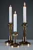 Set of three Scandinavian Modern Pitsi copper candlesticks by Pentti Sarpaneva for Turun Hopea Finland 1960s - Decor
