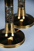 Set of Two Scandinavian Modern Pitsi”copper candlesticks by Pentti Sarpaneva for Turun Hopea Finland 1960s - Decor