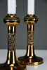 Set of Two Scandinavian Modern Pitsi”copper candlesticks by Pentti Sarpaneva for Turun Hopea Finland 1960s - Decor