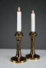 Set of Two Scandinavian Modern Pitsi”copper candlesticks by Pentti Sarpaneva for Turun Hopea Finland 1960s - Decor